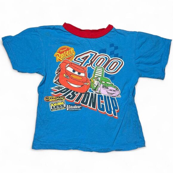 vintage Y2K 2000s retro Disney Cars 400 Piston Cup shirt - Picture 1 of 7